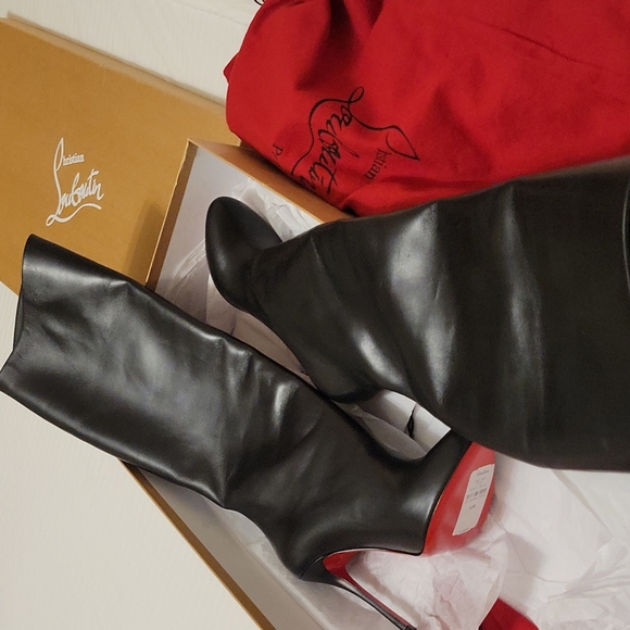 Christian Louboutin Vitish 100 CALF Knee- High Boots/Booties - Brand New - Picture 4 of 8